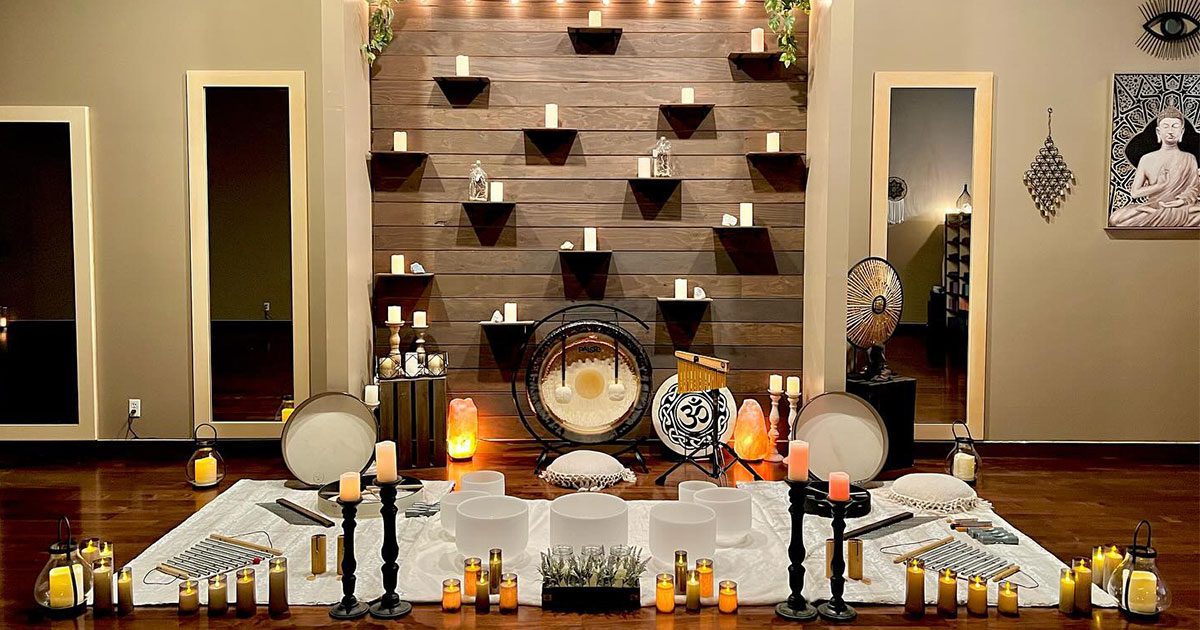 Sound bath at Ajna Urban Yoag in Simi Valley