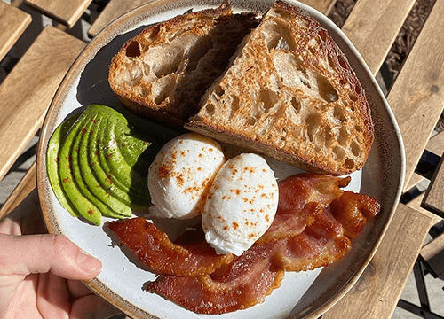 Image of breakfast plate from The Baker's Daughters